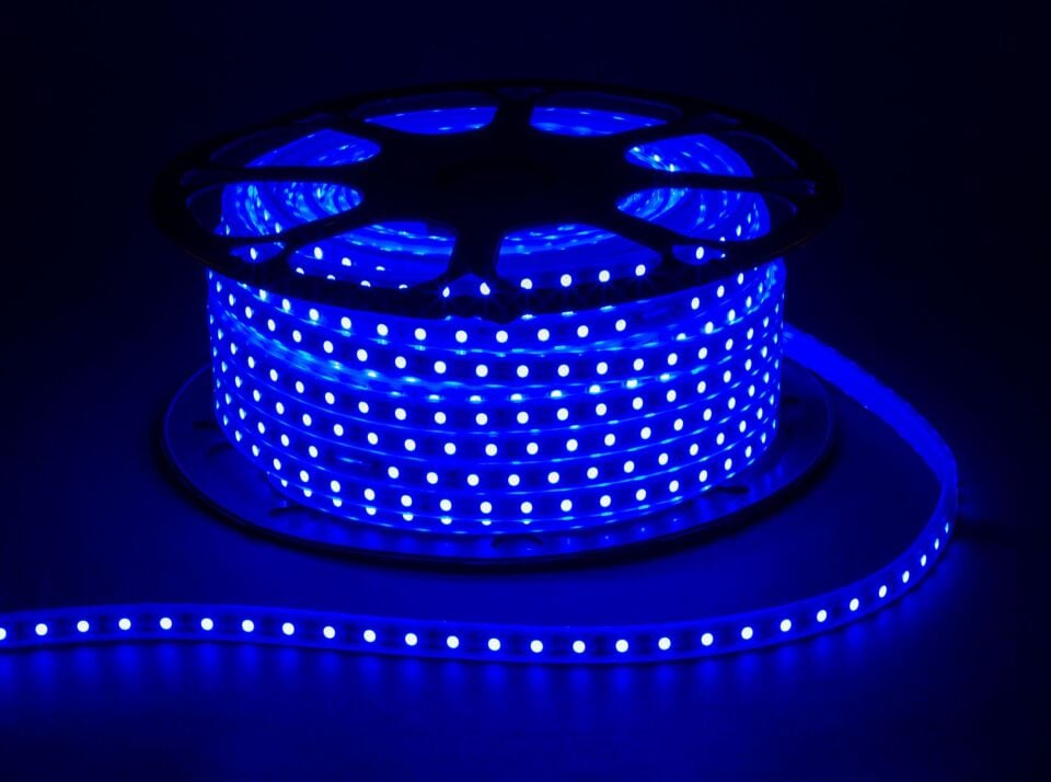 220V 4040 HORTUM LED MAVİ