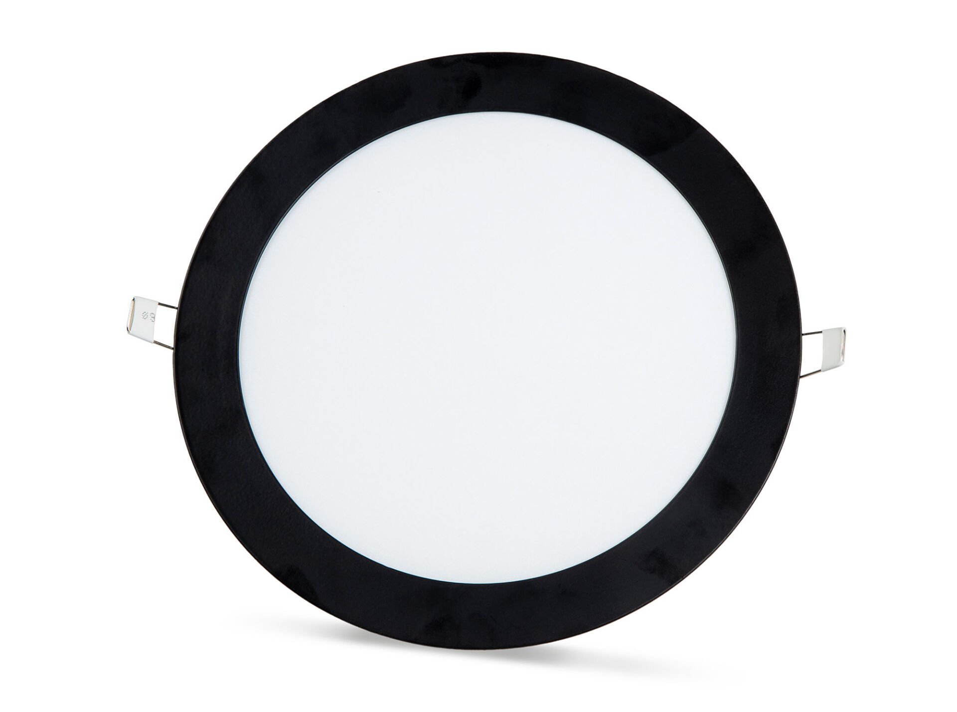 18W SIVA ALTI YUVARLAK SLIM SİYAH LED PANEL BEYAZ