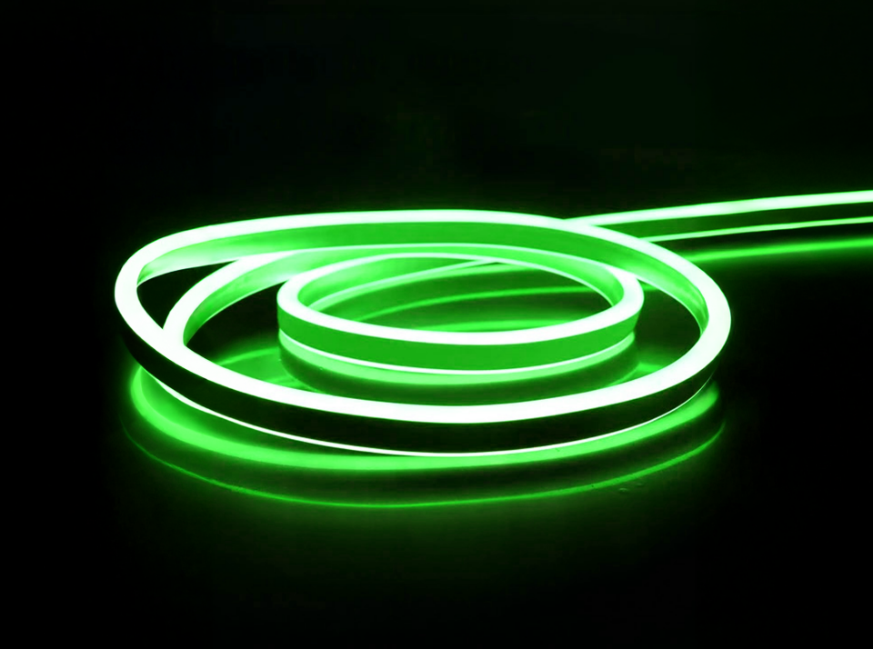 220V  NEON HORTUM LED (8X16 MM) LED YEŞİL