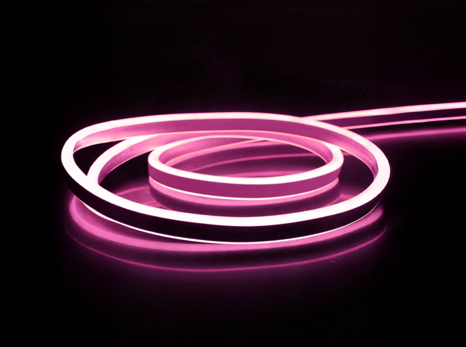 220V  NEON HORTUM LED (8X16 MM) PEMBE