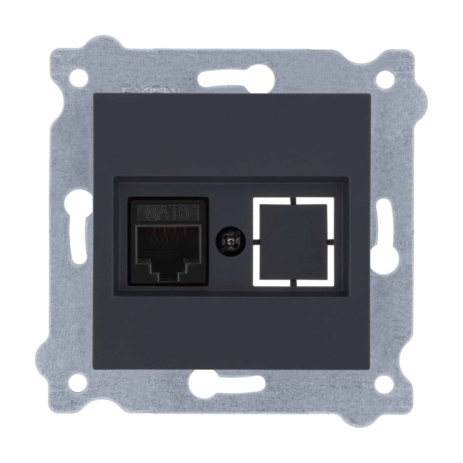 FÜME Modül+Kapak | Tekli Data Prizi CAT6