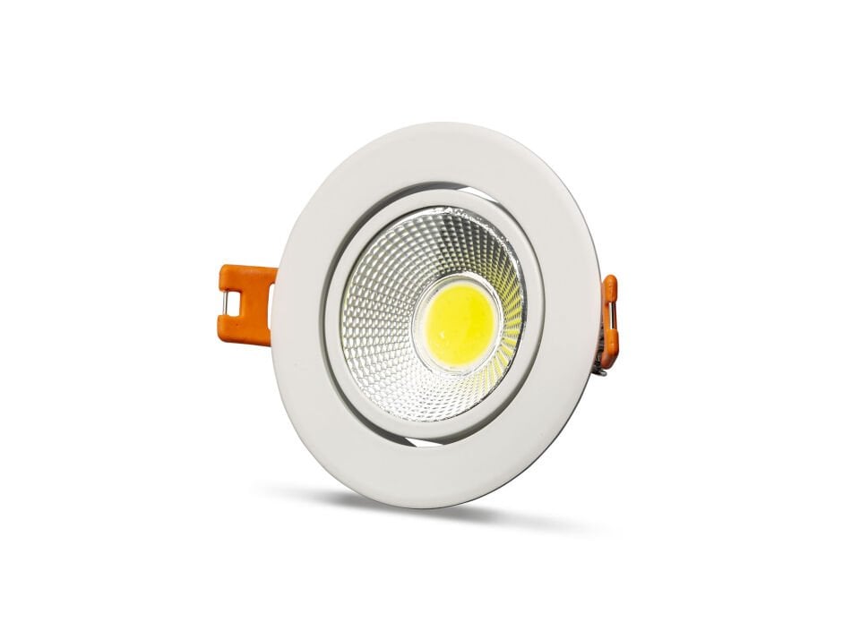 5W COB LED SPOT MERCAN BEYAZ KASA GÜN IŞIĞI