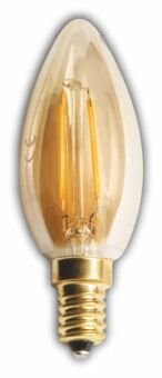 4W RUSTİK LED BUJI AMPUL (E-14)(AMBER)