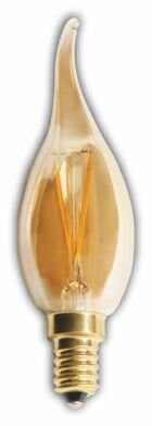 4W RUSTİK LED KIVRIK BUJI AMPUL(E14)(AMBER)