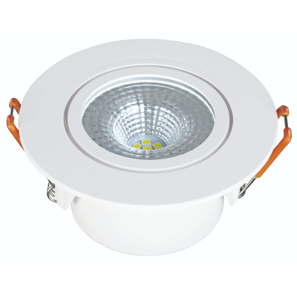 KDL105 YUVARLAK LEDLI SPOT 5W SARI
