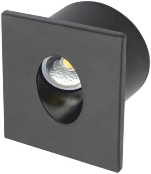 3W LEDLİ KORİDOR ARMATÜRÜ SİYAH KASA(GÜNIŞIĞI)