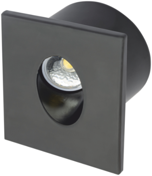 3W LEDLİ KORİDOR ARMATÜRÜ SİYAH KASA(GÜNIŞIĞI)