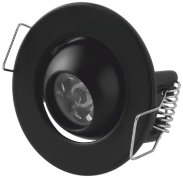 1,5W POWER LED UFO SPOT (SİYAH KASA ) (GÜNIŞIĞI)