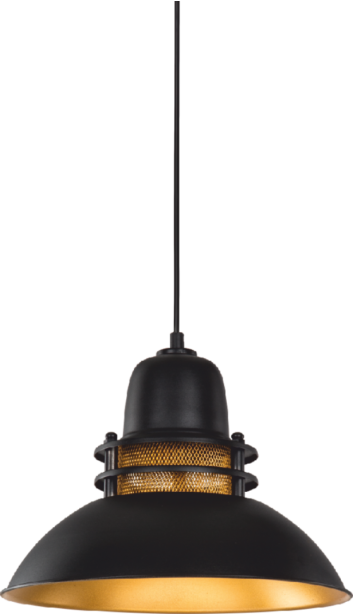 DEKORATİF SARKIT ARMATÜR (SİYAH+SARI+34cm)
