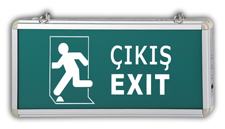 3W EXIT ÇIKIŞ ARMATÜRÜ LEDLİ 3 SAAT AKÜLÜ