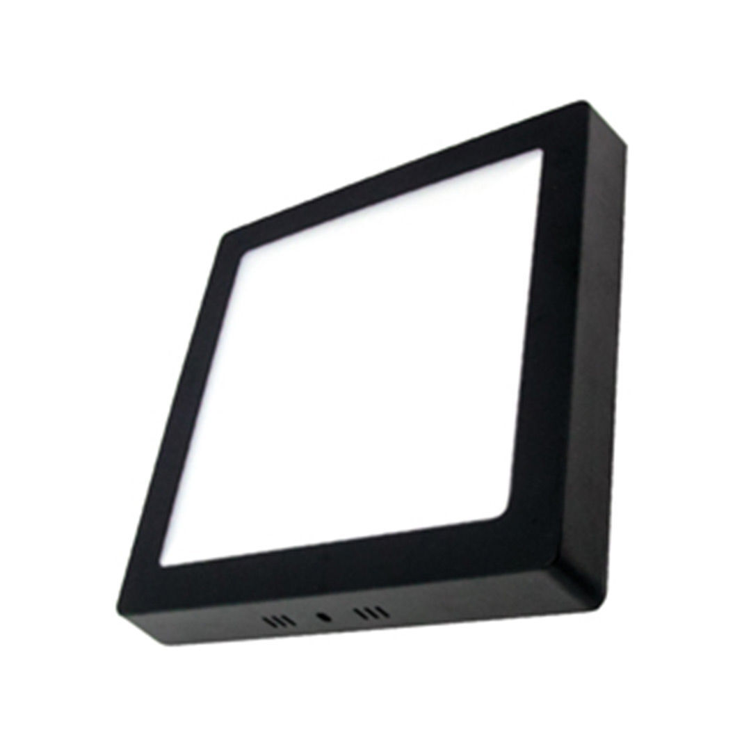 KDL432B  S.Ü SIYAH KASA KARE LED PANEL 18W BEYAZ