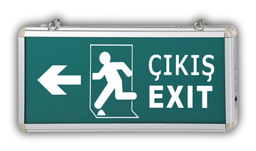 3W EXIT ÇIKIŞ ARMATÜRÜ LEDLİ 3 SAAT AKÜLÜ