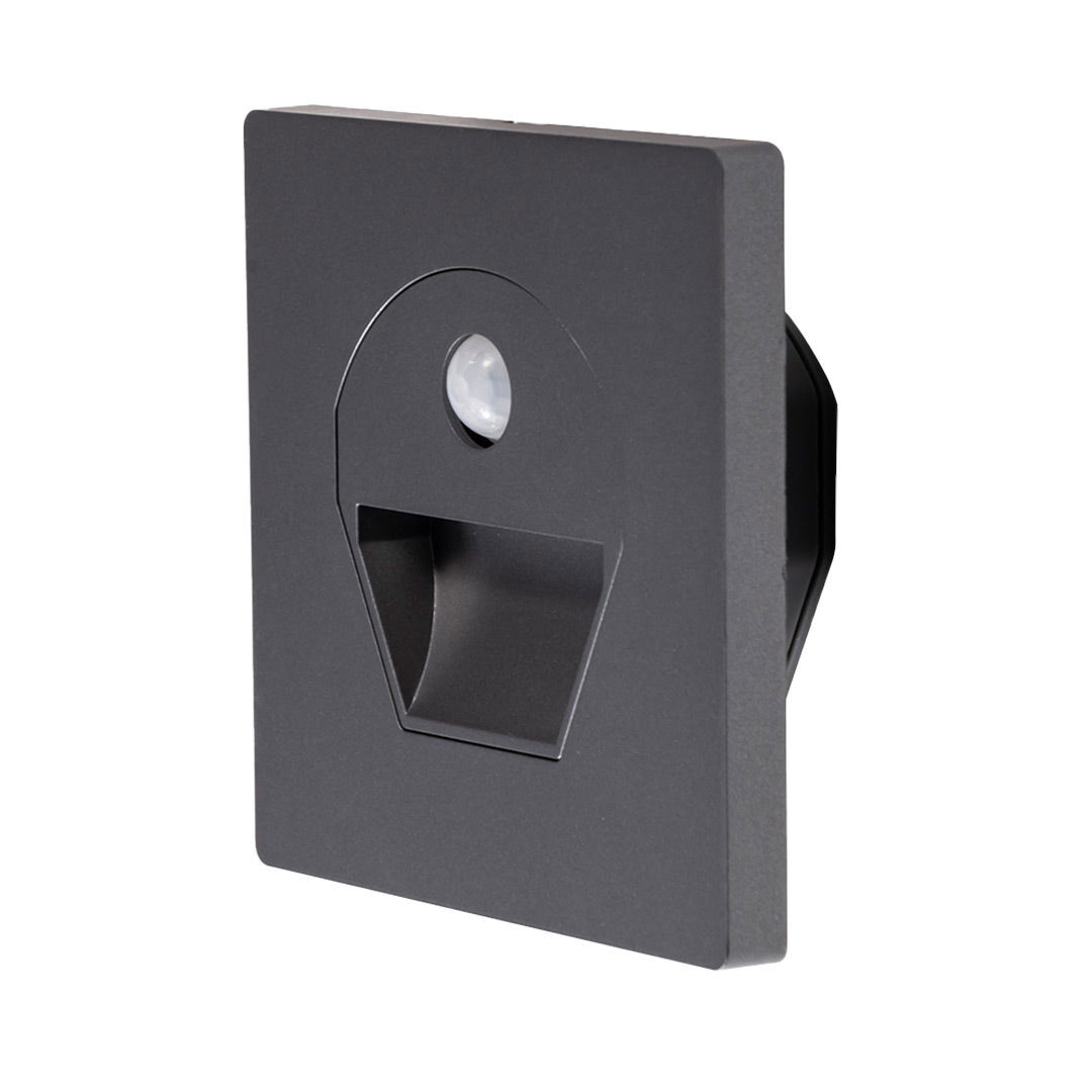 KBA818 1W KARE SENSÖRLÜ KORİDOR ARMATÜRÜ ANTRASİT