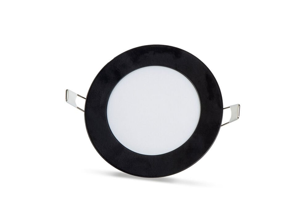 6W SIVA ALTI SİYAH KASA YUVARLAK SLIM LED PANEL BE