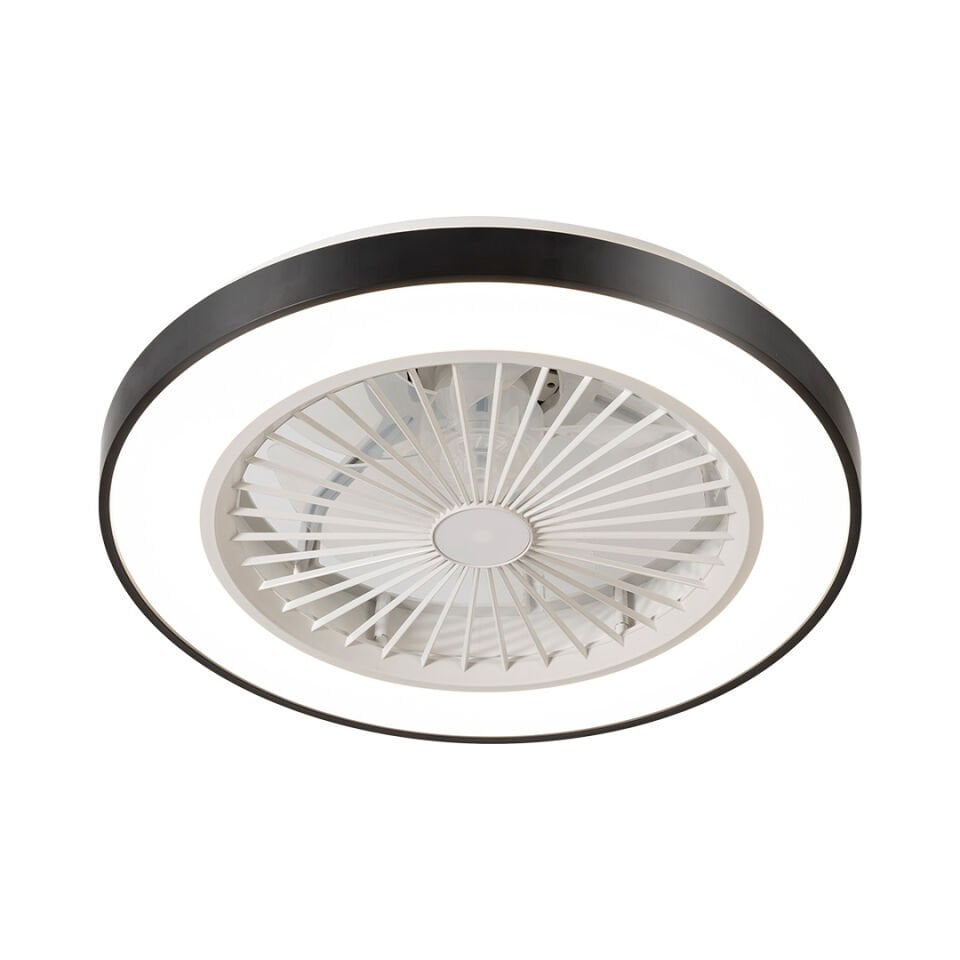 KCF297 30W LEDLI DEKORATIF TAVAN VANTILATÖRÜ SIYAH