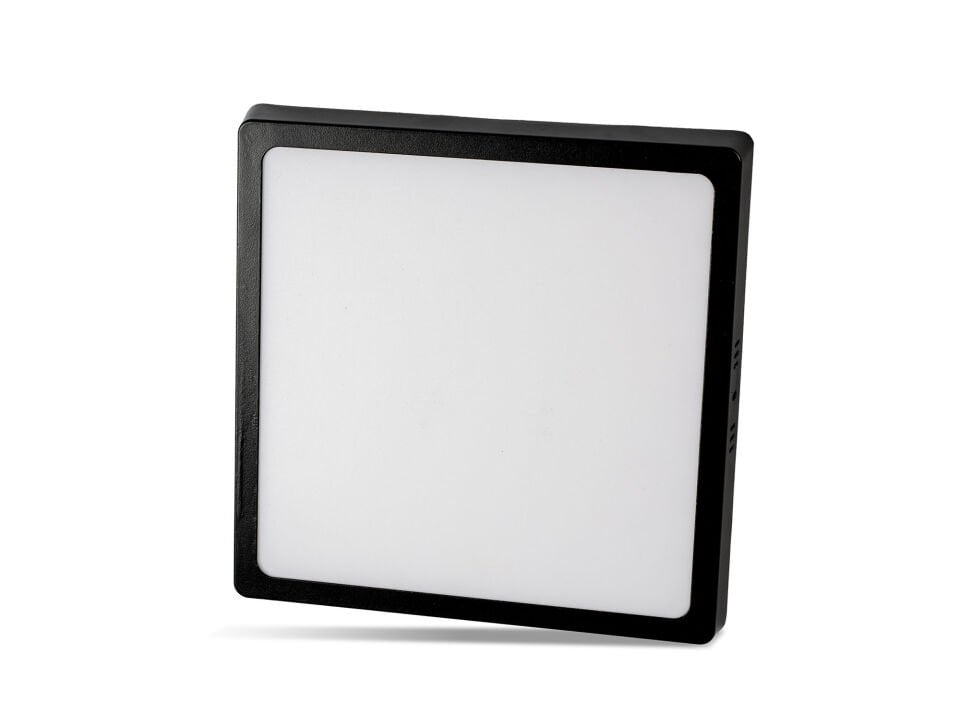 24W SIVA ÜSTÜ KARE PANEL  SİYAH KASA